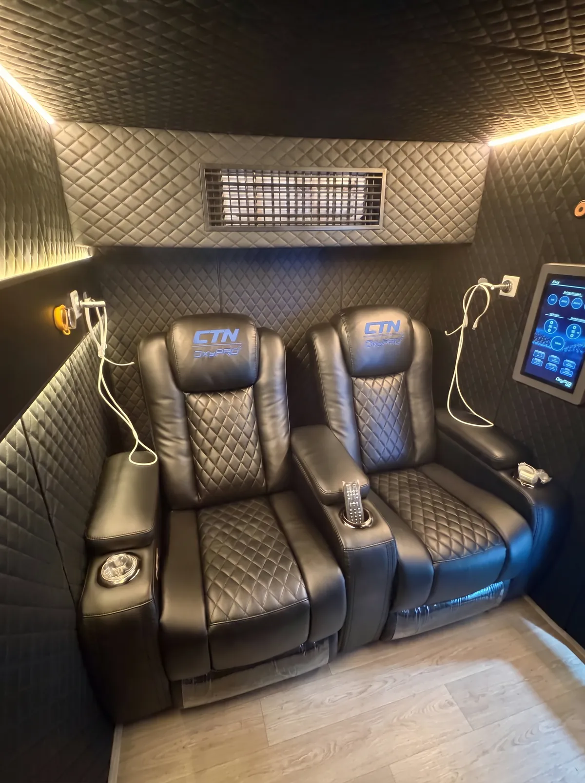 Quilted interior with climate control